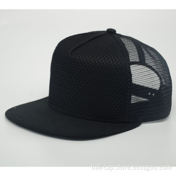 Flat bill cap snapback cap mesh cap trucker hat